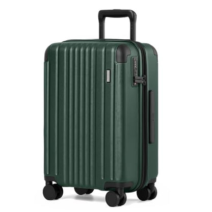 Coolife Luggage, Lightweight and Durable Hardshell, 20 in, Dark Green - color: Dark Green2.0, size: S(20in)