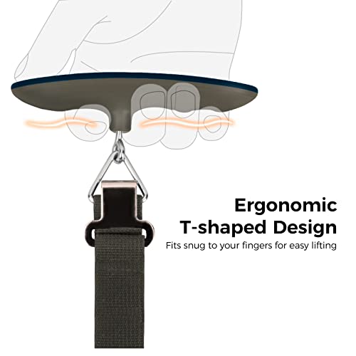 pack all Digital Luggage Scale for Travel, 110Lbs Capacity, 0.1Lb Precision - color: Blue