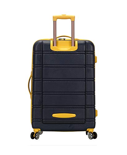 Rockland Melbourne Hardside Expandable Spinner Wheel Luggage, Navy, 2-Piece Set (20/28) - color: Navy, size: 2 Piece (20"/28")