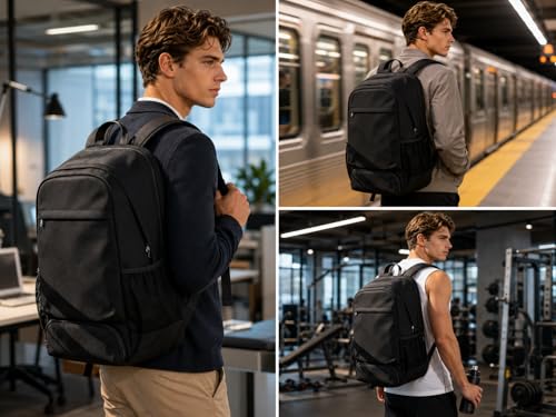 VGCUB Gym Backpack for Women Men with Shoe Compartment and Wet Pocket
