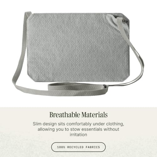 Eagle Creek Undercover RFID Neck Wallet – Lightweight Travel Security with RFID Blocking – Hidden, Adjustable Strap - color: 367 Storm Grey