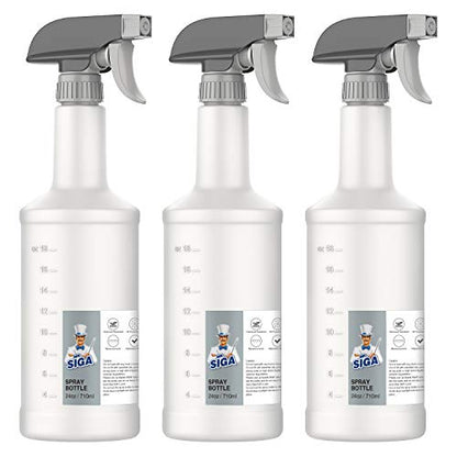 MR.SIGA 24 oz Empty Plastic Spray Bottles for Cleaning Solutions, 36 Pack - size: 710ml, 36 Pack