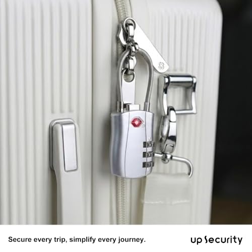 Luggage Locks TSA Approved 2 Pack, Small Padlock Combination, TSA Locks for Luggage, Travel Combo Padlock with Code for Suitcase, Backpack Zipper, Locker, Gun Case, Ammo Can (Black+Silver) - color: Black+Silver