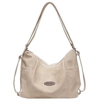 Convertible Backpack for Women, 3-in-1 Shoulder Crossbody Hobo Bag - color: Khaki