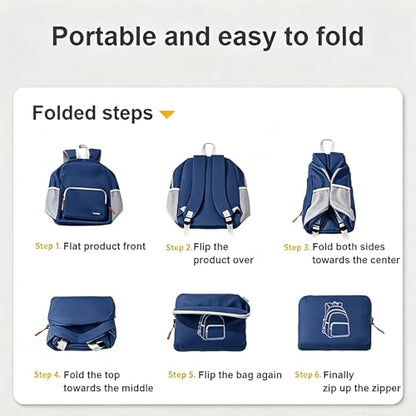 Foldable Travel Backpack, Ultra Lightweight Packable Daypack for Carry On