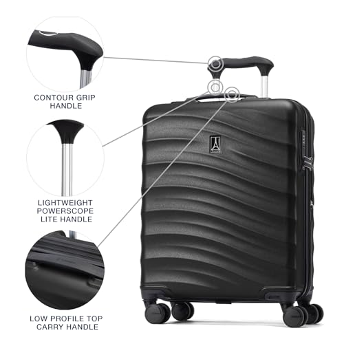 Travelpro Maxlite Air V2 Hardside Expandable Carry-On, Black, 18-Inch - color: Black, size: International Carry On 18-Inch