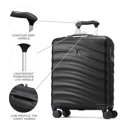 Travelpro Maxlite Air V2 Hardside Expandable Carry-On, Black, 18-Inch - color: Black, size: International Carry On 18-Inch