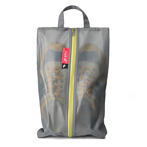 pack all 여행용 신발 가방, 스포츠용 방수 신발 파우치, 회색., 1팩 - color: 회색., style: 1팩