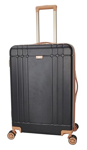 Dockers Hooper Hardside Expandable 8-Wheel Spinner Travel Checked Luggage, 28-Inch, Black - color: Black, size: 28-Inch Checked