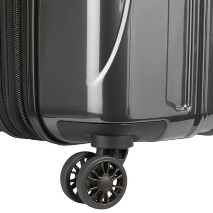DELSEY PARIS Helium Aero Hardside Expandable Luggage with Spinner Wheels, Brushed Charcoal, 2-Piece Set (21/24) - color: Brushed Charcoal, size: 2-Piece Set (21/24)