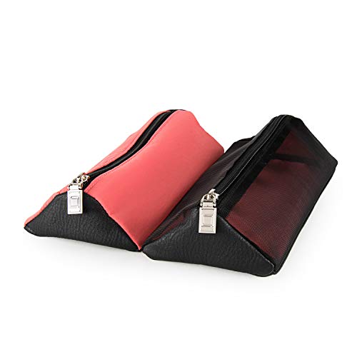 Lencca Stowaway Premium Utility Organizer Bag | Compact Travel Roll-Up Pouch with Detachab – Hanging Toiletry Travel Organizer with 4 Removable Pouches, Water-Resistant - color: Red