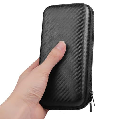 iMangoo Travel Essential Electronics Organizer Charger Case Carrying Pouch - color: FiberBlack, size: Small
