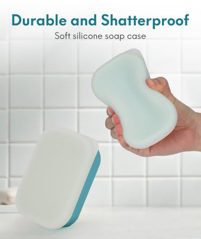 Quatish Compact Leakproof Travel Soap Case, Bar Soap Holder, Bluegreen - color: Bluegreen, size: Regular