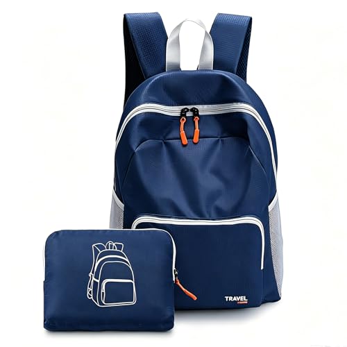 Foldable Travel Backpack, Ultra Lightweight Packable Daypack for Carry On