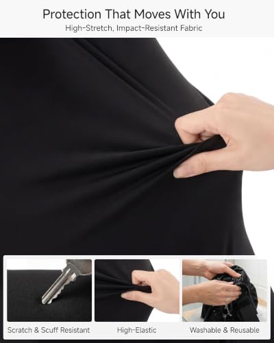 LUGGEX Luggage Cover Protector, Suitcase Covers for Luggage,Black,S+L+XL