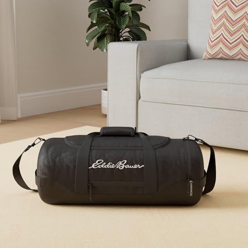 Eddie Bauer Stowaway Packable Duffel Bag, 45L, Onyx - color: Onyx