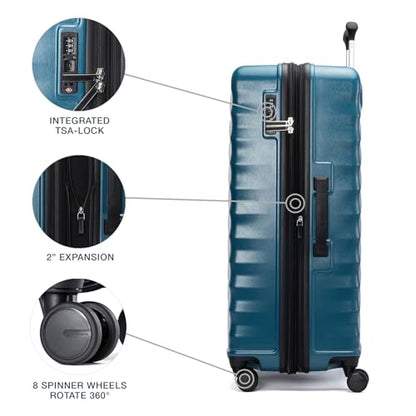 Travelpro Maxlite Air V2 Hardside Expandable Checked, Teal, 28-Inch - color: Teal, size: Checked Large 28-Inch