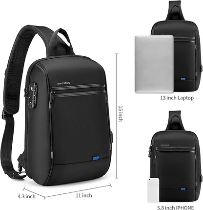 VGOAL Sling Crossbody Bag for Men Anti-theft Chest Shoulder Backpack - color: Fg3165g-us