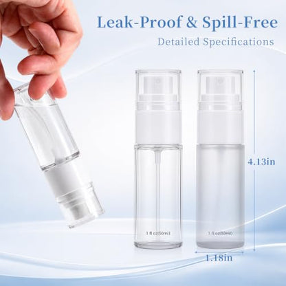 YIERSO Refillable Spray Bottles 1oz 30ml 4-Pack Small Travel Bottle