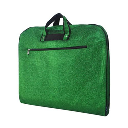 NGIL Glitter Travel Hanging Garment Bag (Glitter-Green) - color: Glitter-Green