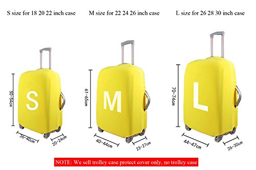 Personalized Luggage Cover Spandex Suitcase Protector Washable Travel Baggage Covers 0-customize - color: 0-customize, size: S(18"-21"cover)