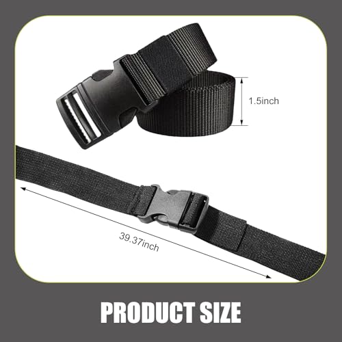 MLY 2PCS Adjustable Luggage Straps, Battery Box Strap Hold Down, 39 Inch Quick Release Buckle Straps, Multi-Functional Nylon Tie Down, Universal for Suitcase, Backpack & Outdoor, Secures Battery Box