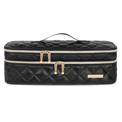 Hair Tools Travel Bag Compatible with Dyson Airwrap, Shark FlexStyle - color: Black