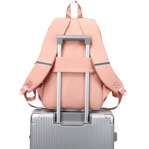 abshoo School Backpack for Girls Teen Elementary Middle High School Bookbag - color: Peach Pink