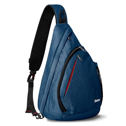 OutdoorMaster Sling Bag, Hiking Daypack, Crossbody Shoulder Chest Urban - color: Dark Blue 2