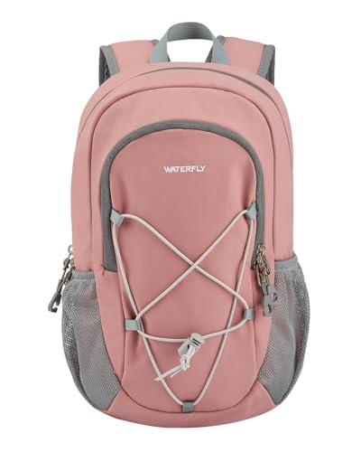 WATERFLY Small Hiking Backpack: 12L Outdoor Daypack For Women Men Teenager - color: Pink