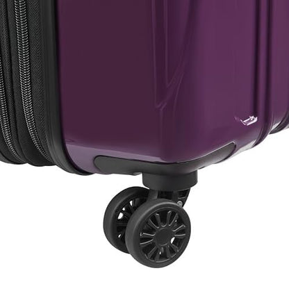 DELSEY Paris Helium Aero, 24 Inch Checked-Medium Luggage, Plum - color: Plum, size: Checked-Medium 24 Inch