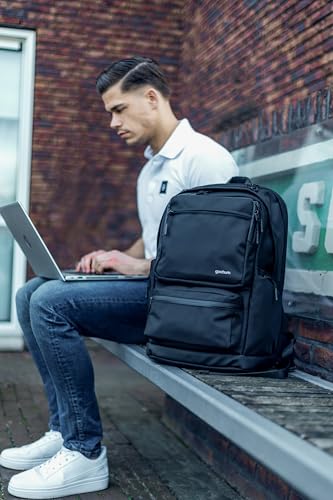 GOOTIUM Laptop Backpack, 15.6 Inch Laptop Compartment, TSA Friendly, 1260D Polyester Water Resistant, Unisex Daypack with Multiple Pockets for Business Travel Commute