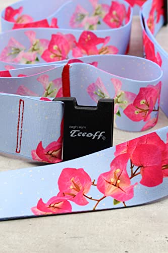 Teeoff 2 Pack Elastic Luggage Straps Suitcase Belts Travel Bag Accessories Adjustable 220CM (Light Blue) - color: Light Blue