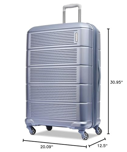 American Tourister Stratum 2.0 Expandable Hardside Luggage with Spinner Wheels, 28" SPINNER, Slate Blue - color: Slate Blue, size: 28-Inch Checked-Large