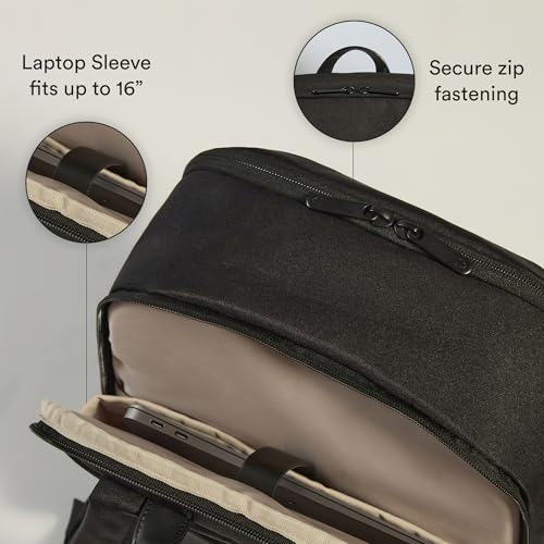 ANTLER Urban Light Backpack, 17L, Laptop Sleeve, Work & Travel Bag, Black - color: Black