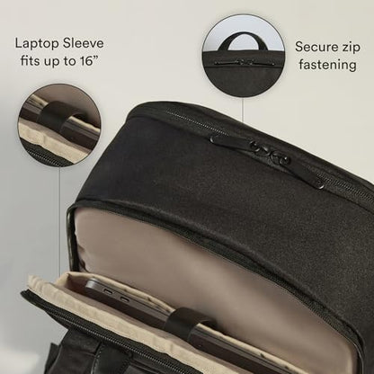 ANTLER Urban Light Backpack, 17L, Laptop Sleeve, Work & Travel Bag, Black - color: Black