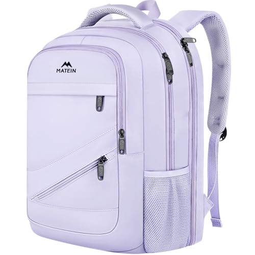 MATEIN Extra Large Laptop Backpack for Women, TSA Friendly Carry On Bag - color: Purple, size: 18 Inch
