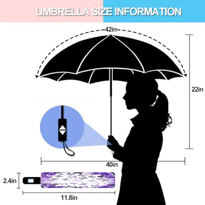 Small Travel Folding Umbrella for Girl - color: TN