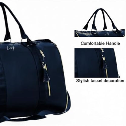 Convertible Garment Duffle Bag for Travel, Dark Blue - color: Dark Blue