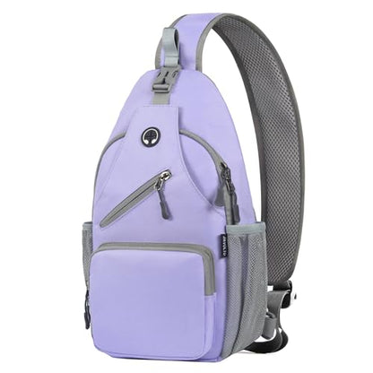 Javolto Crossbody Sling Bag,Small Backpack Men,Hands-Free Shoulder Daypack - color: Dark Purple