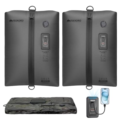 Vacuum Bag for Travel,IPX8 Waterproof Reusable Compression Bags - color: Translucent black, size: 2 PC -With Pump