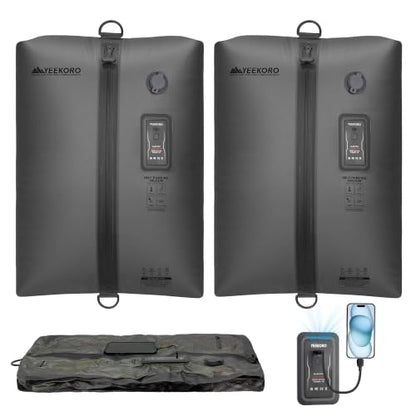 Vacuum Bag for Travel,IPX8 Waterproof Reusable Compression Bags - color: Translucent black, size: 2 PC -With Pump