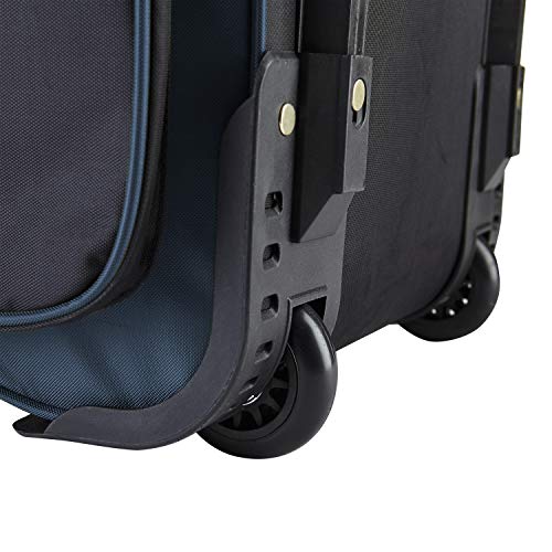 Travelers Club Xpedition 30 Inch Multi-Pocket Upright Rolling Duffel Bag - color: Blue