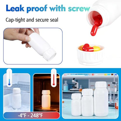 2Pack 16.8oz (500ml) Food-Grade Plastic Travel Bottles - Stackable Empty Small Containers with Lids & Caps, EVOH High Barrier Leak Proof Storage for Toiletries & Homemade Sauces - size: 16.8oz(500ml)