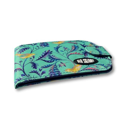 Big Skinny RFID Blocking Taxicat Bi Fold Wallet, Birdsong - color: Birdsong
