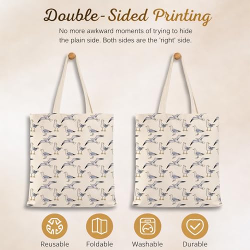Summer Canvas Tote Bag, Botanical Wildlife Reusable Shoulder Bag, Carryall for Beach Shopping Travel Commute - color: Travel 05
