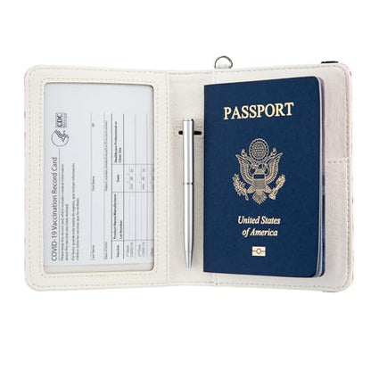 Passport Holder RFID Blocking,Travel Wallet Organizer Accessories Men Women (Bat) - color: Bat