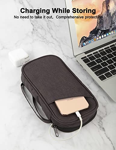 GOX Tech Pouch Accessories Case Organizer for Travel Small Electronics Bag - color: BLACK-Small