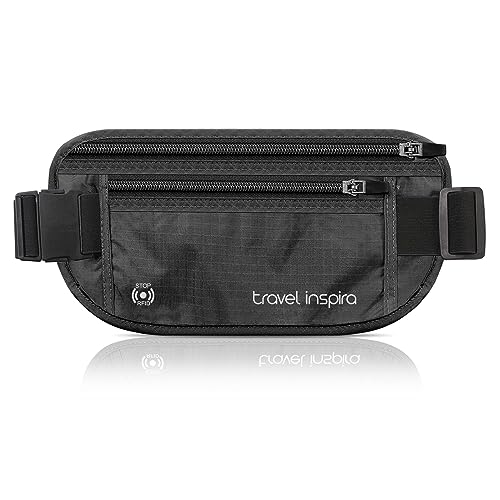 Travel Inspira RFID Hidden Money Belt - color: Big Size, Black