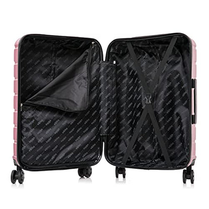 InUSA TREND Luggage with Spinner Wheels | Durable Lightweight Hardshell Suitcase,Travel sets with Handle and Trolley | (20in, 24in, 28in) 3 Piece Set | Rose Gold - color: Rose Gold, size: 3-Piece Set (Carry-on, Medium, Large)